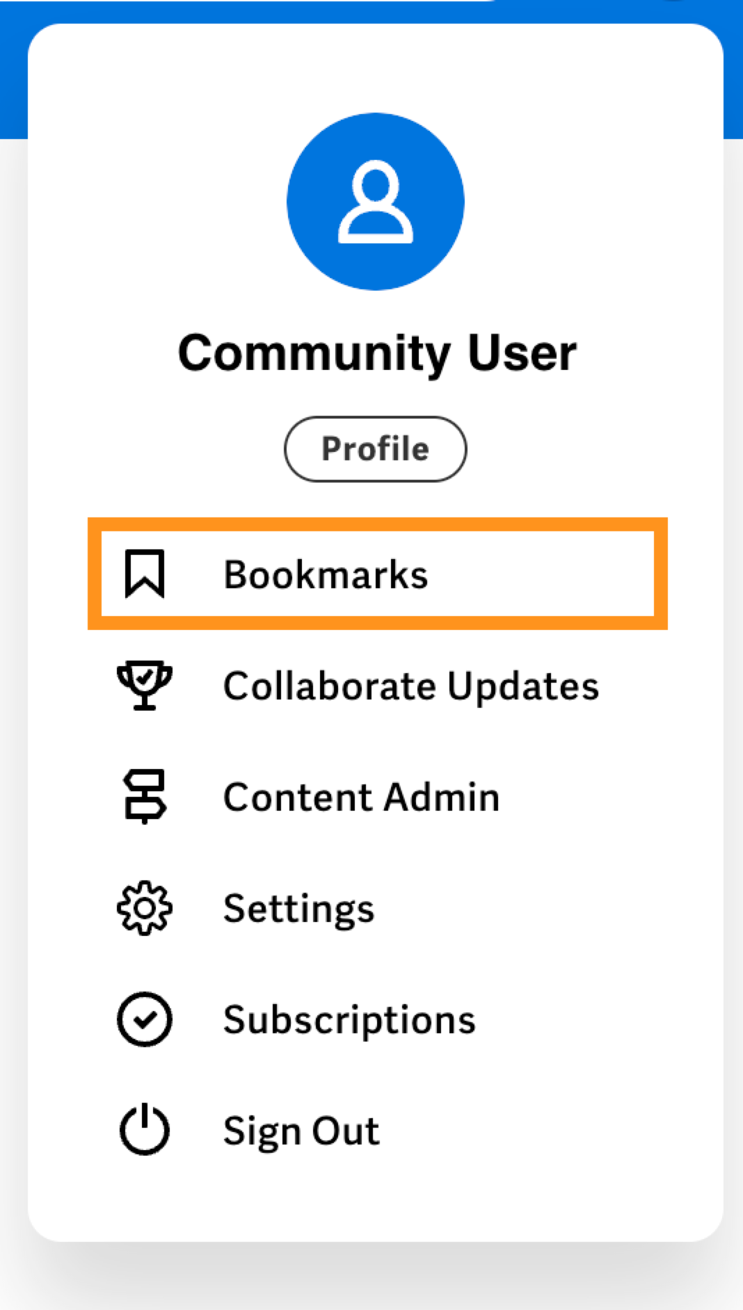 Collaborate bookmark screenshot