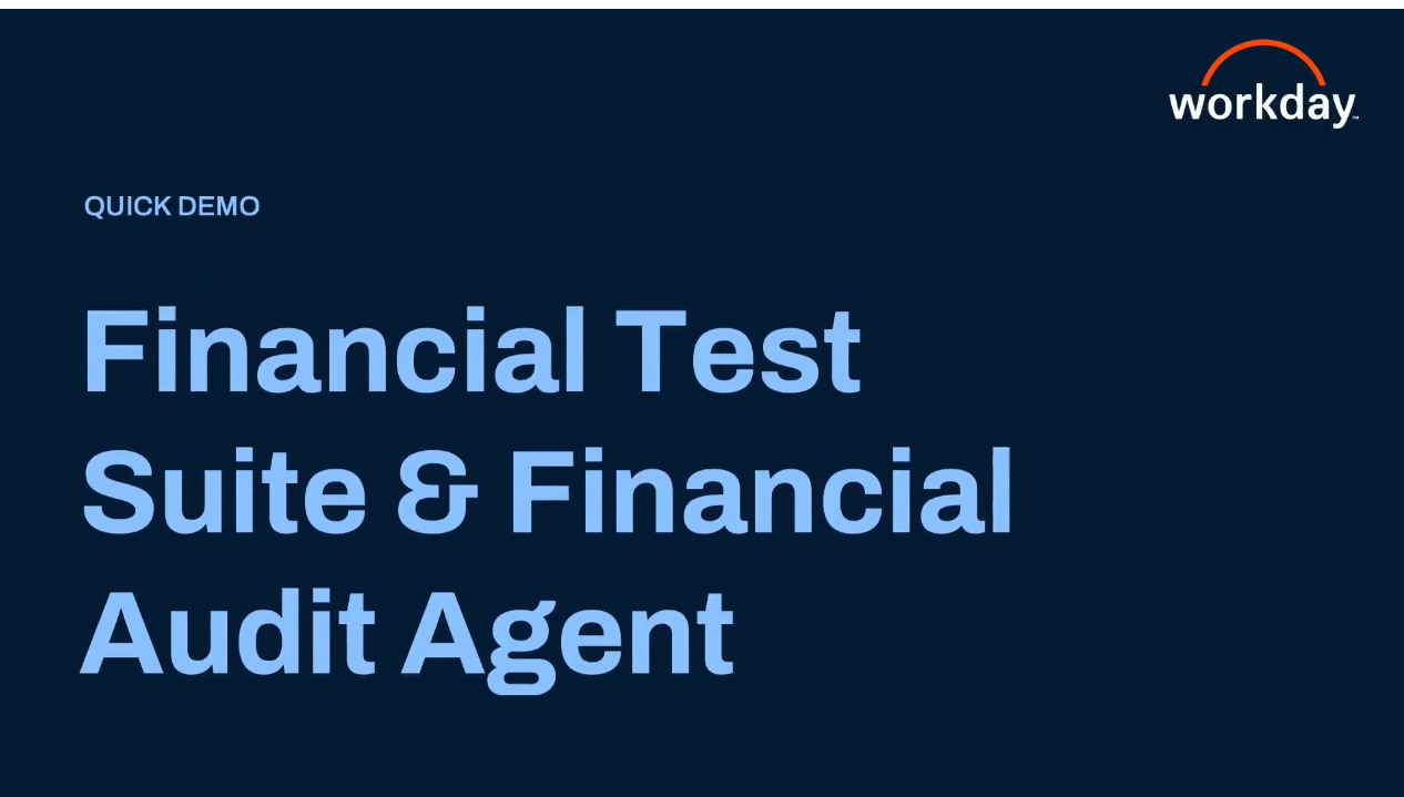 Thumbnail for Demo: Financial Test Suite and Financial Audit Agent