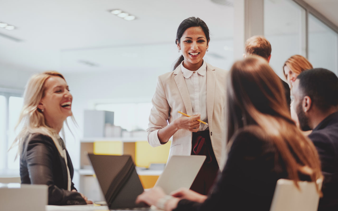 Business people working in the office.