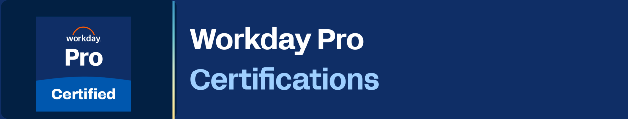 Workday Pro Certifications